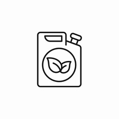 biofuel can leaves icon sign vector
