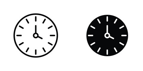 Time icon concept. vector set. Eps10