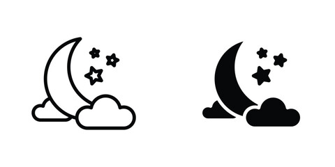 Sleep icon concept. vector set. Eps10