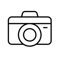 Compact Digital Camera Icon for Winter Vacation and Holiday Memories