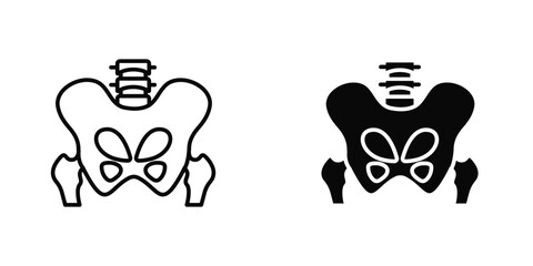 Pelvis icon concept. vector set. Eps10