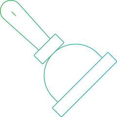 Plunger icon single icon vector illustration
