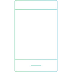Smart phone icon single icon vector illustration