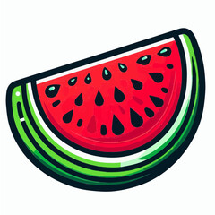 Watermelon Slice SVG Clipart