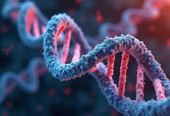 The beauty of the double helix structure of genes