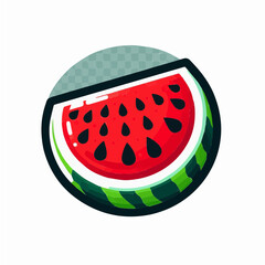 Watermelon Slice SVG Clipart