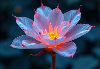 The blooming dreamlike flower