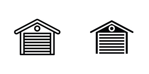 Garage icon concept. vector set. Eps10