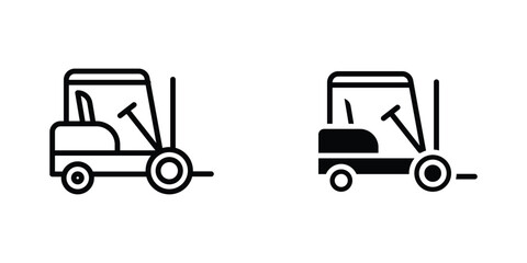 Forklift icon concept. vector set. Eps10