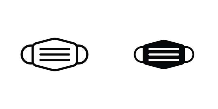 Face mask icon concept. vector set. Eps10