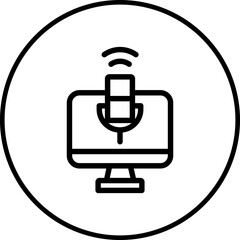 Micro icon single icon vector illustration