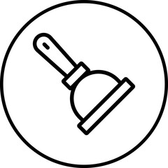 Plunger icon single icon vector illustration