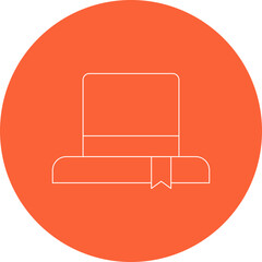 Magician cap icon single icon vector illustration