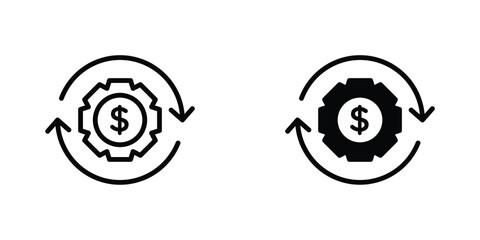 Business model icon concept. vector set. Eps10