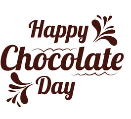 Happy Chocolate Day graphic design