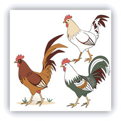 A mature, gray and white turkey hen is centered in a nest of straw. She is brooding over three eggs, with two small, light yellow chicks visible near the eggs. The turkey is positioned in a slightly c