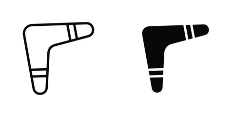Boomerang icon concept. vector set. Eps10