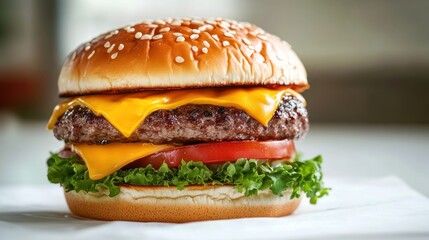 Delicious cheese burger
