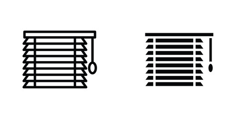 Blinds icon concept. vector set. Eps10