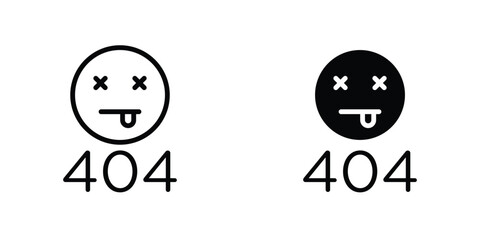 404 Error icon concept. vector set. Eps10