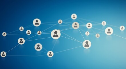 Global Network Connection - Abstract illustration of a network connection showing many people interconnected. Ideal for business, technology, and communication concepts