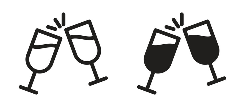 Wine toast icon