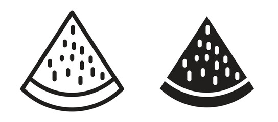 Watermelon slice icon