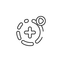 Instagram Story icon design with white background stock illustration