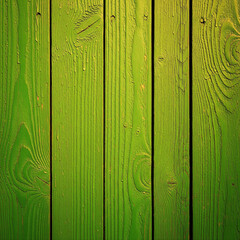 Green Painted Old Wood Plank Texture Background