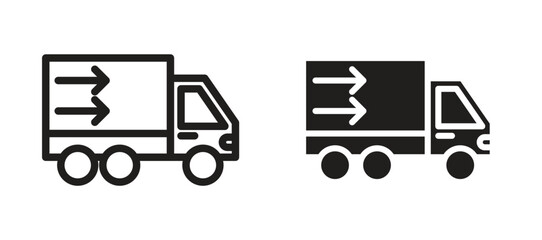 Truck arrow icon