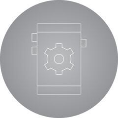 Phone setting icon single icon vector illustration