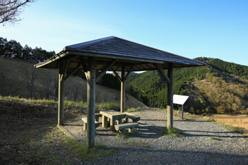兵庫県神河町　砥峰高原　東屋展望台