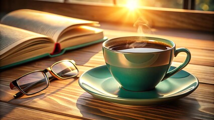 Sunrise Coffee and Book Reading