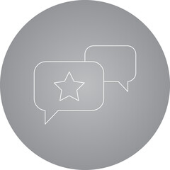 Chat icon single icon vector illustration