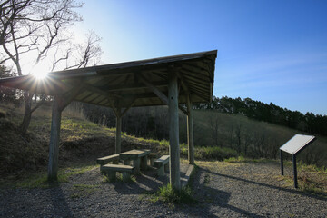 兵庫県神河町　砥峰高原　東屋展望台