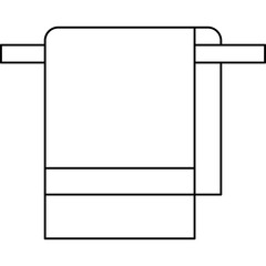 Towel icon single icon vector illustration