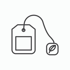 Obraz premium Tea bag icon