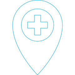 Obraz premium Location icon 1 single icon vector illustration