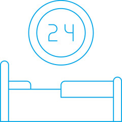Bed icon single icon vector illustration
