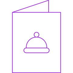 Menu icon single icon vector illustration