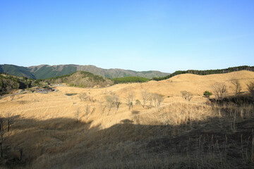 兵庫県神河町　砥峰高原　東屋展望台からの風景