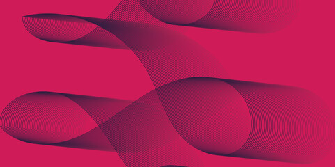 Artistic blend line of colors creating shape on curve wavy line dynamic overlapping modern abstract background, color line art smooth wave lines for modern design twisted curve blend effect texture.