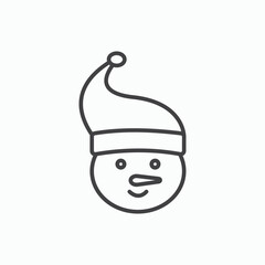 Snowman head icon