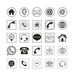 Set of Web Icons in Flat Vector Style