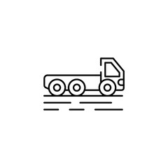Truck icon design with white background stock illustration