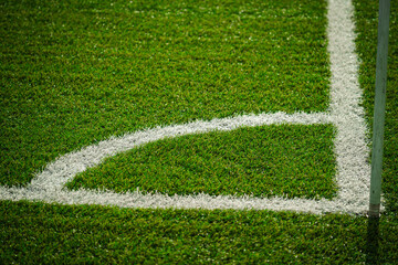 Corner of a football field