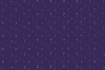 Abstract seamless pattern of flowers