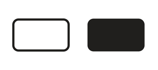 Rectangle panoramic icon