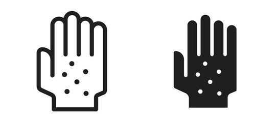 Rash hand icon