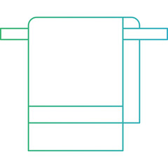 Towel icon single icon vector illustration